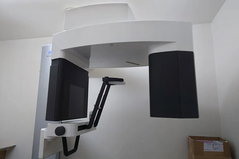 安全性向上のための歯科用CT(ベラビューX800)